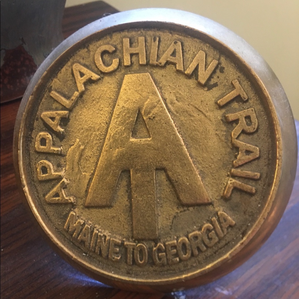 Solid Brass "Appalachian Trail" Marker